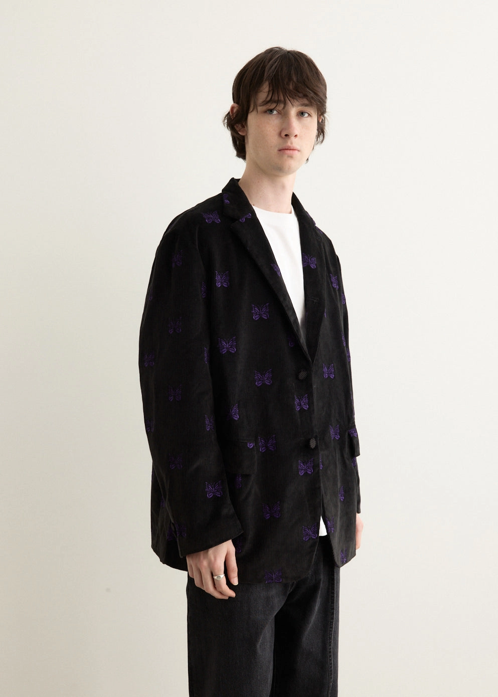 3B Jacket - Papillon Emb. Corduroy Outdoor Adventure Simple Detail