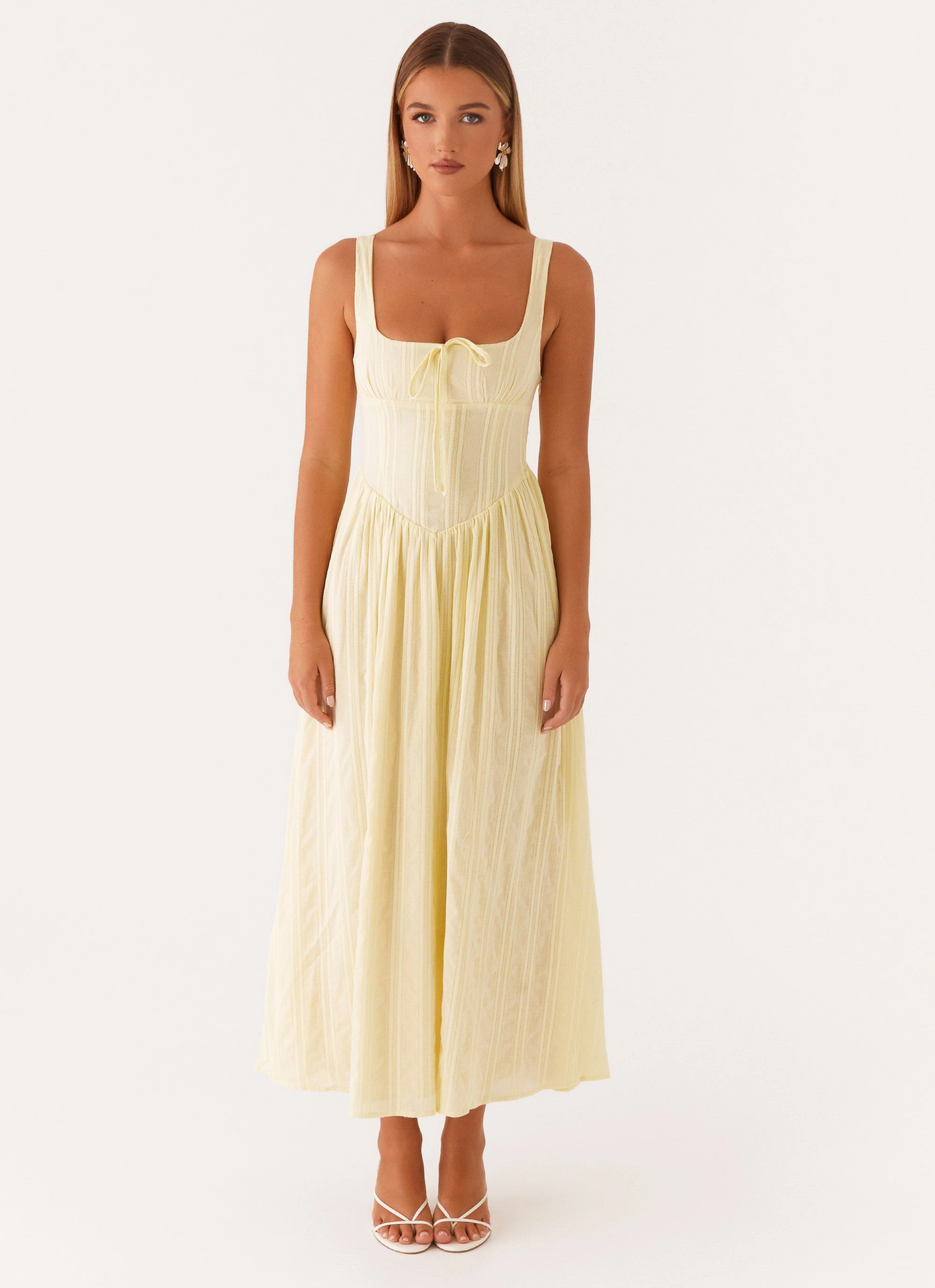 Beachwear Smooth Feel Pascuelle Midi Dress - Yellow
