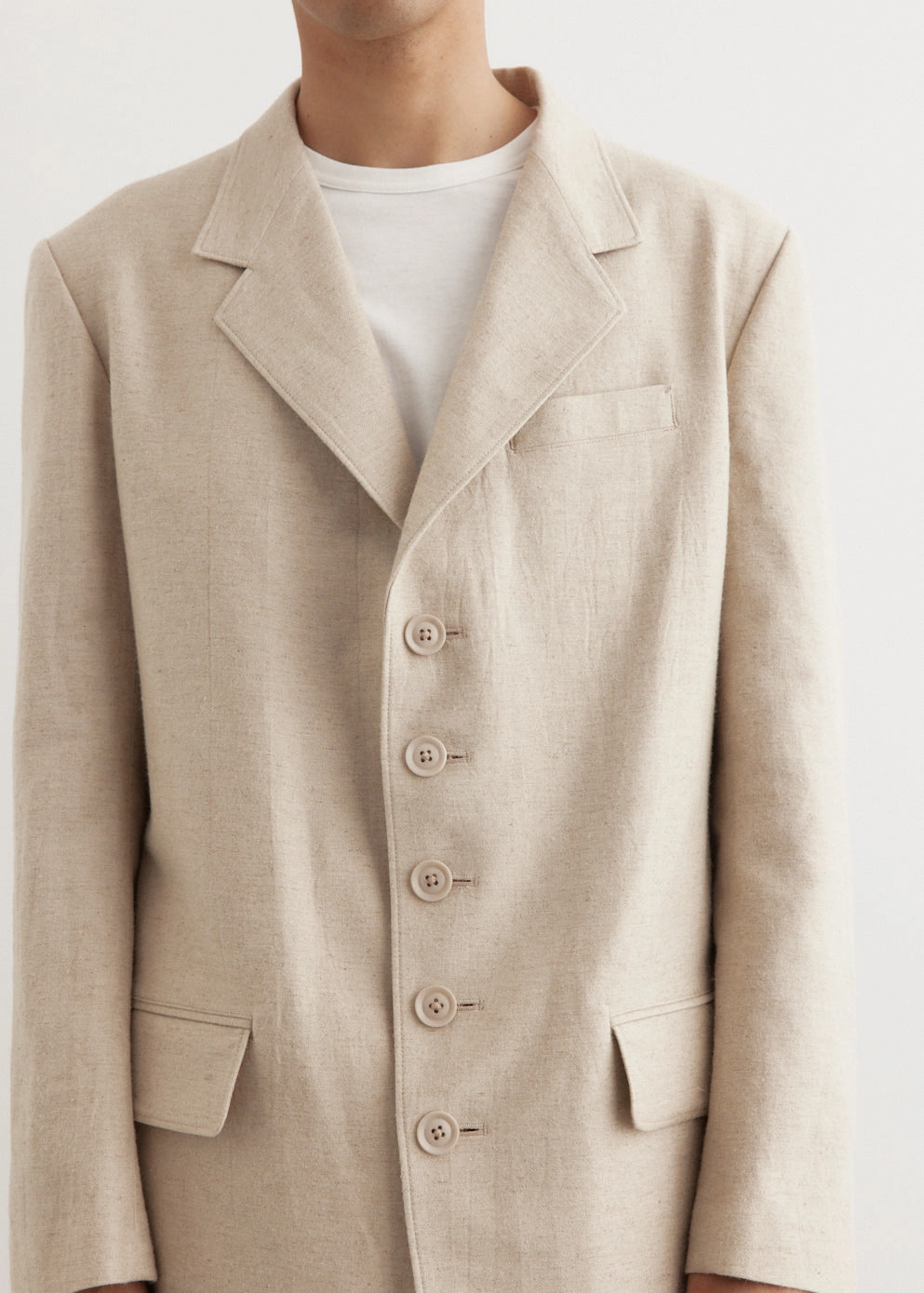 Durable Zipper 5 Buttons Jacket