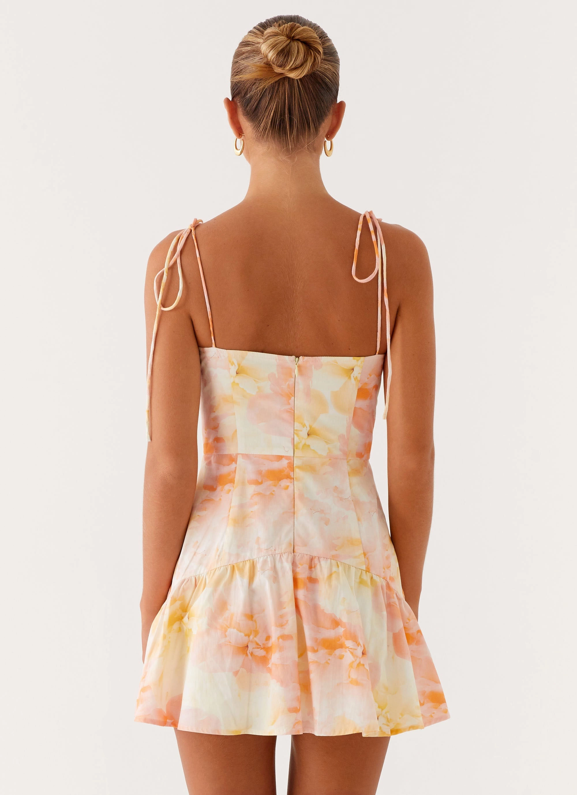 Abby Mini Dress - Floral Print Sleek Appearance