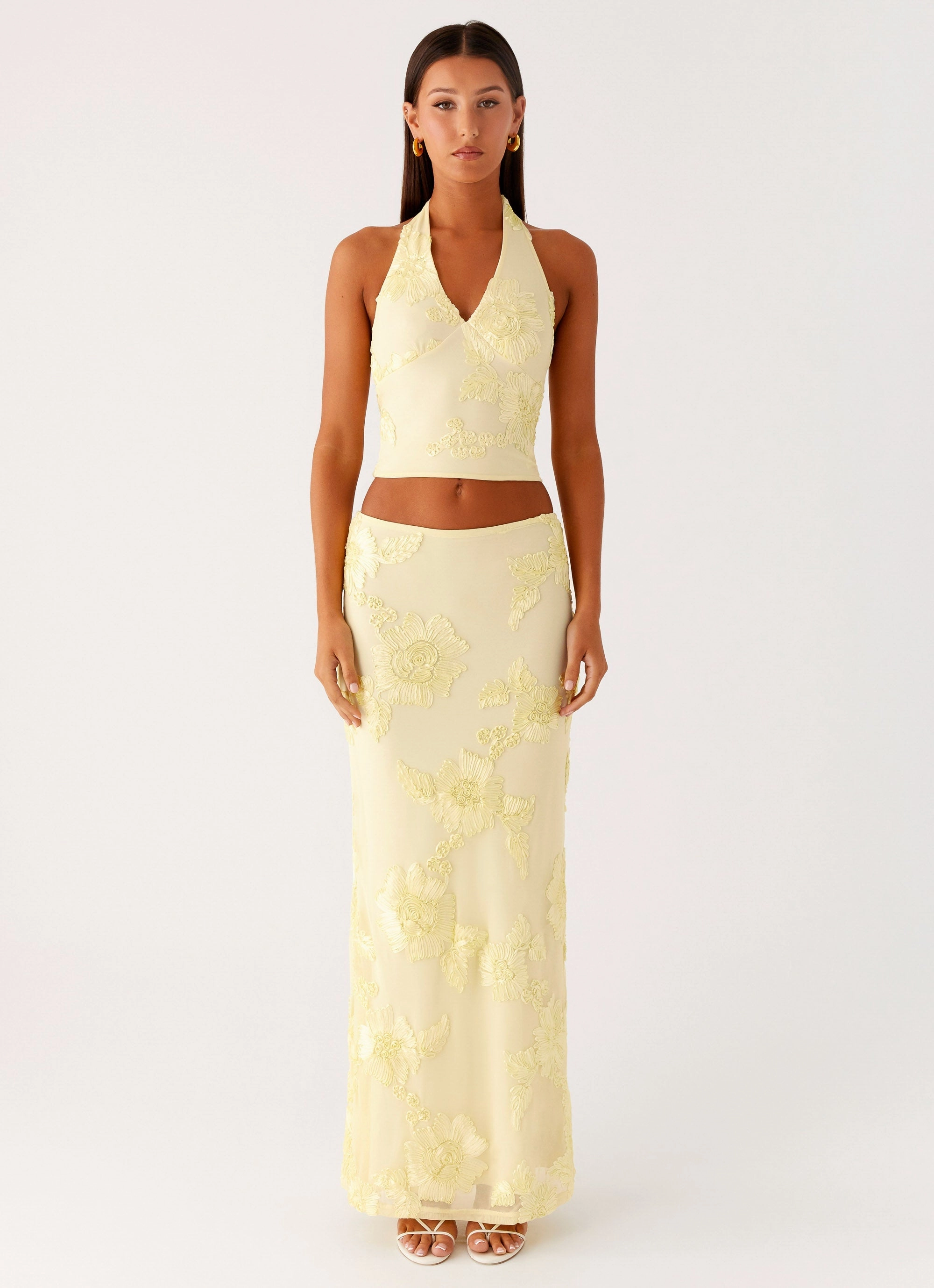 Versatile Fit Radiate Maxi Skirt - Yellow
