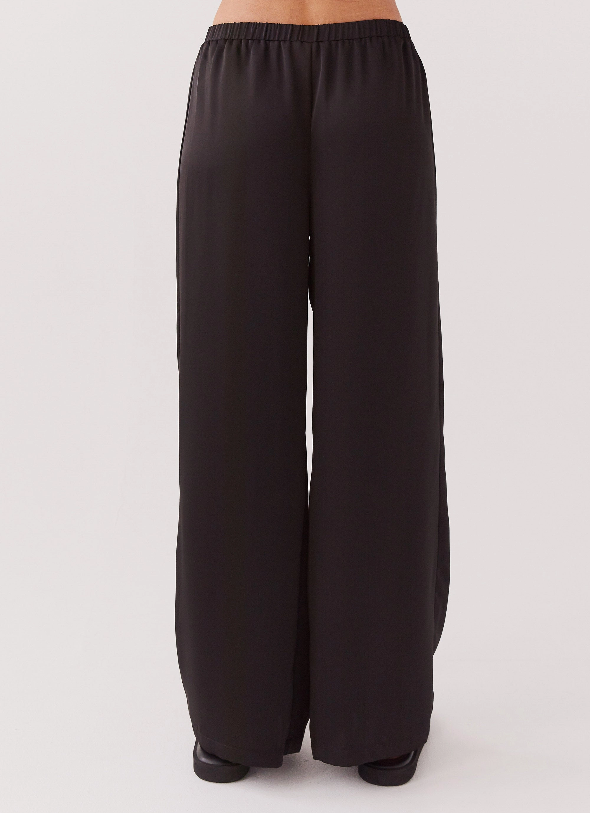 Active Style Wear Palm Cove Satin Pants - Black ReinforcedSeams