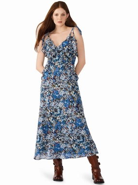 Adalina Dress in Bristol Blue wrap waist effortless grace