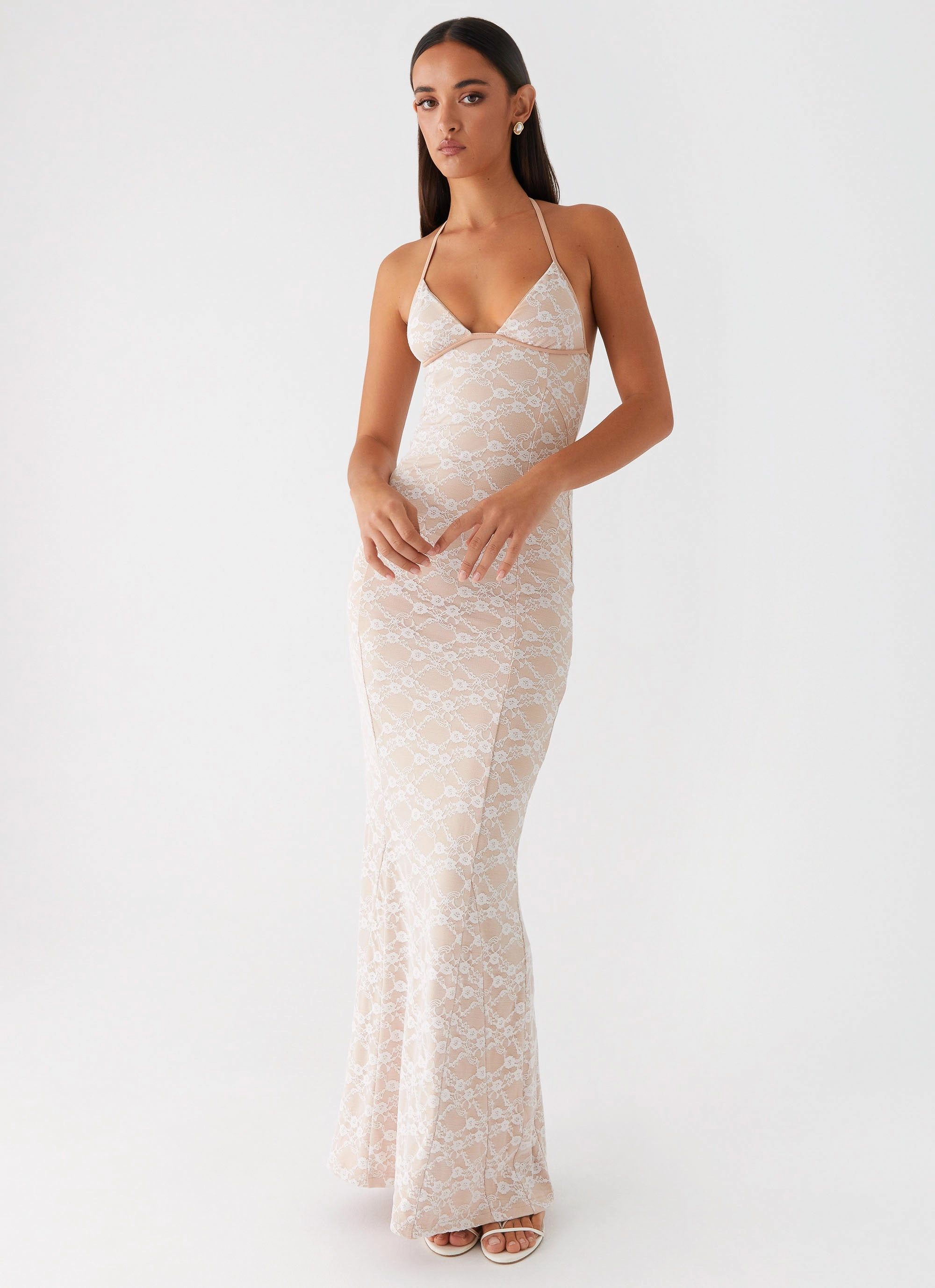 Ethically-Made Jolina Lace Maxi Dress - White