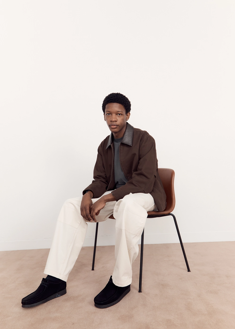 Gloss Free Texture Hooded style Admission Coach Jacket