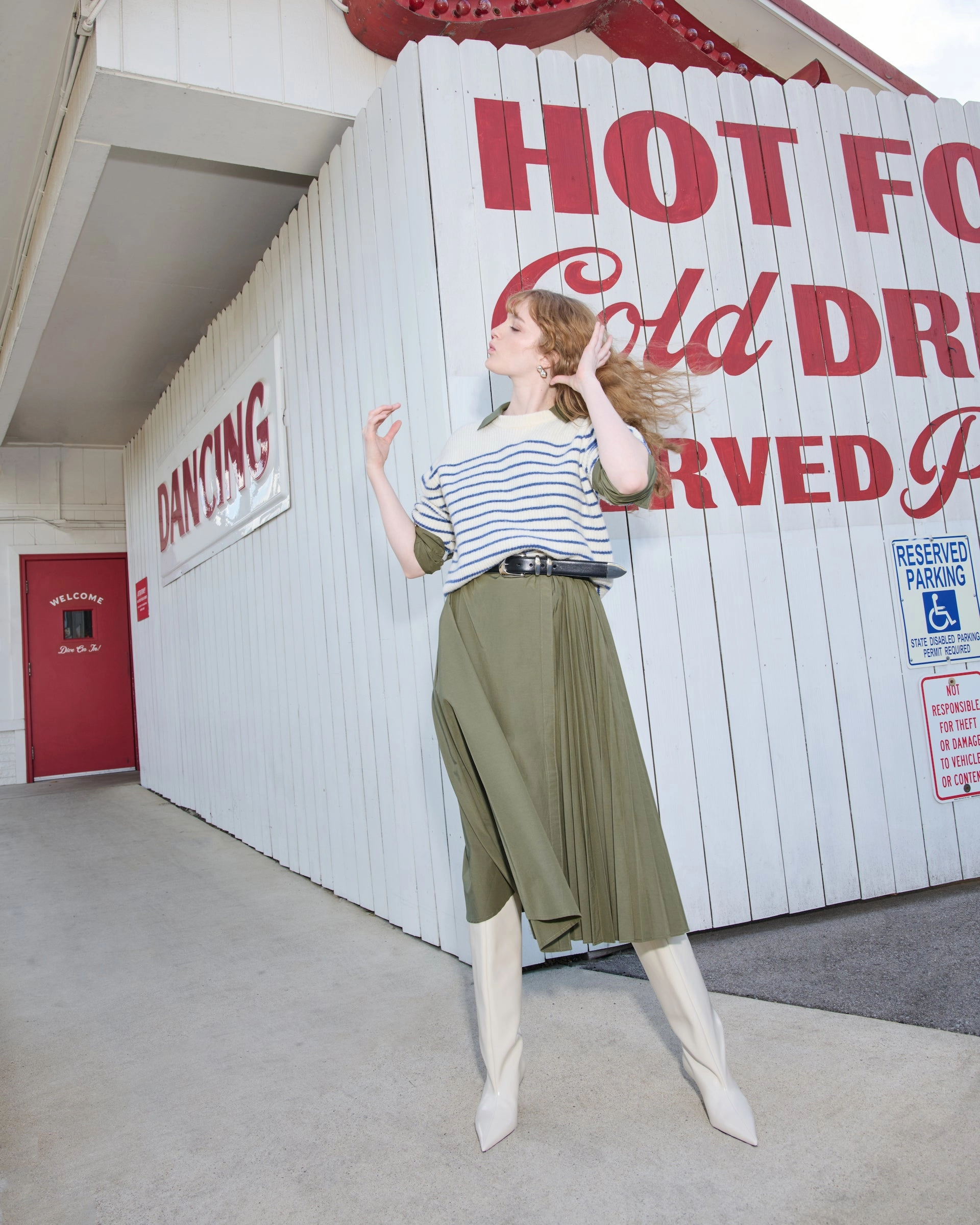 Polished Look Bust-Enhancing Long Sleeve Midi Shivon Dress