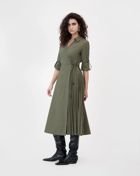 Long Sleeve Midi Shivon Dress Sharp Motion
