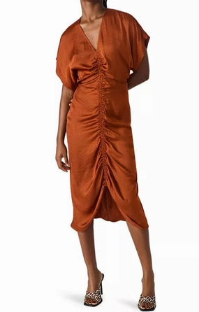 Subtle Touch Aimee Dress in Gingerbread