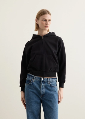 Women's Classic Fit Zip-Up Hoodie Rubberized Zippers