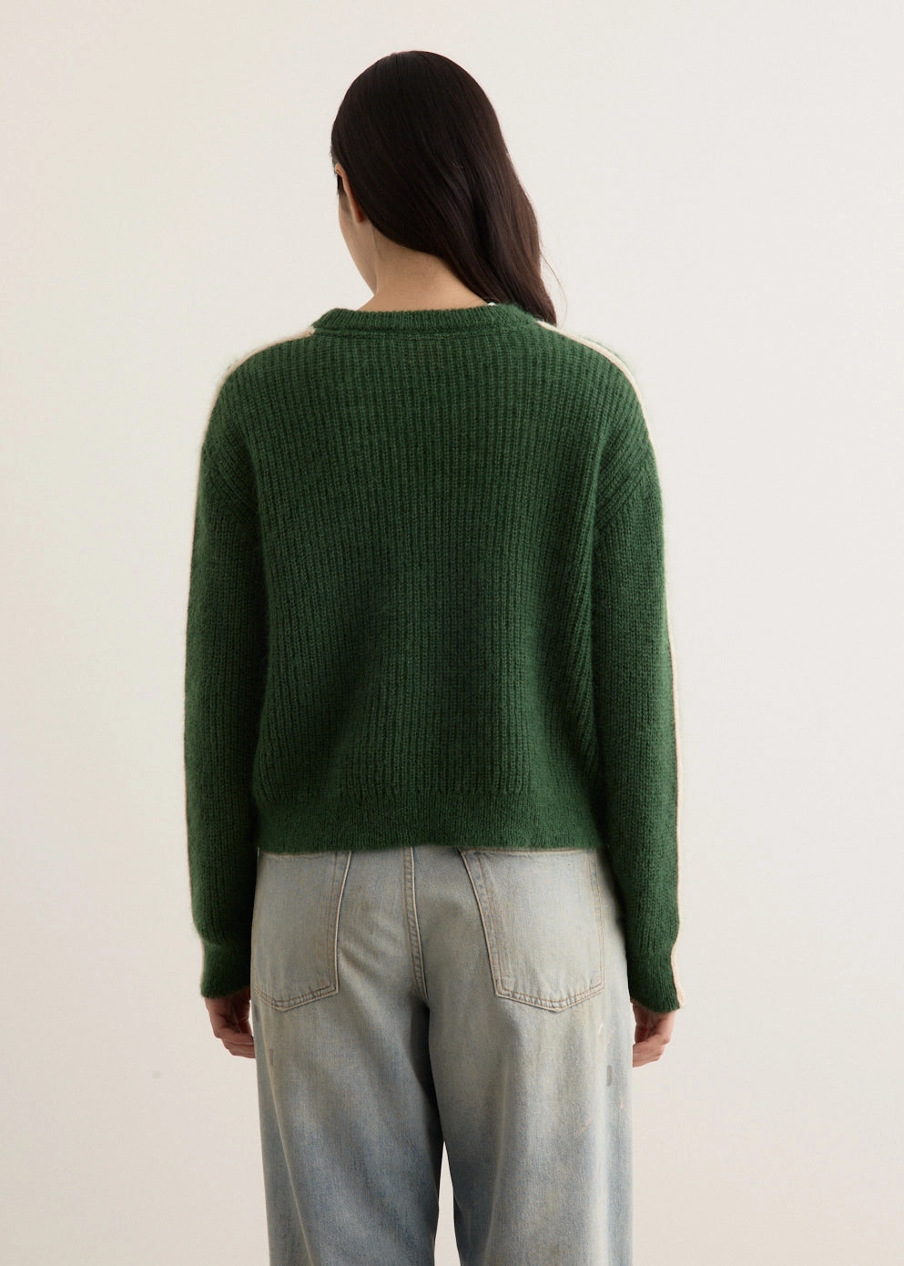 Arcade Stripe Sleeve Knit Friction Resistant Everyday Comfort