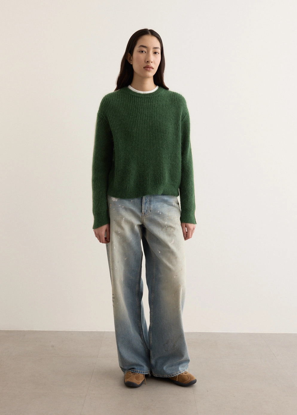 VeganFriendly Material Weekend Outfit Arcade Stripe Sleeve Knit