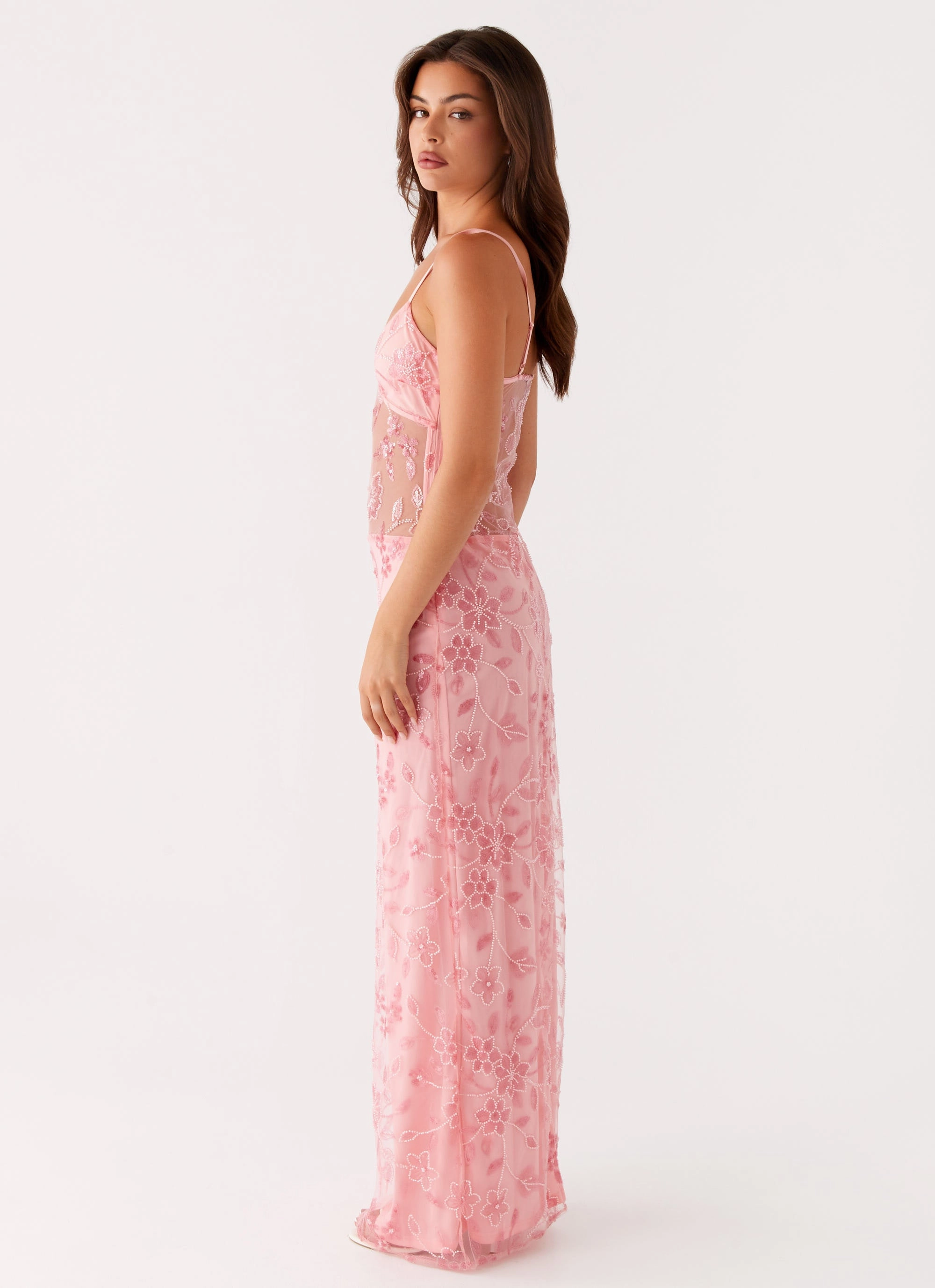 Akira Beaded Maxi Dress - Pink Orange Capsule-Wardrobe