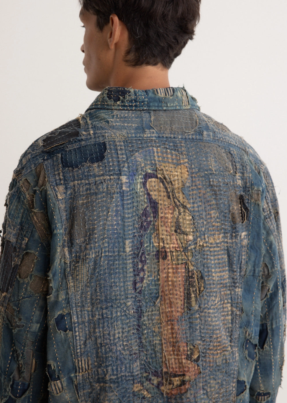 Frictionless Inner Layer Laser Cut Vents Boro Zip Up Blouson (VIRGIN MARY)