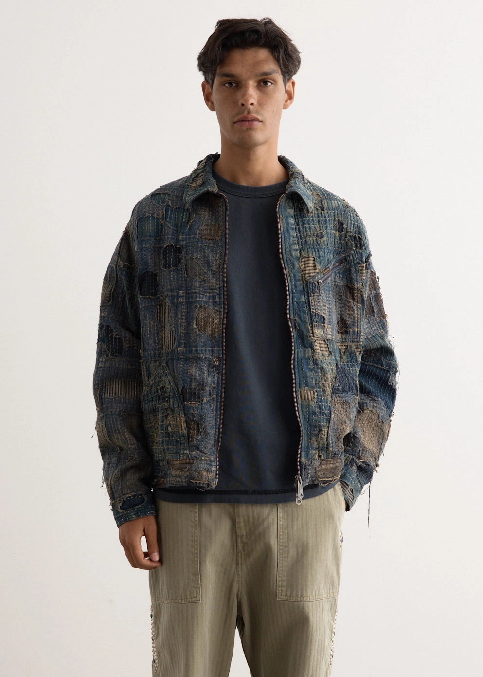 Boro Zip Up Blouson (VIRGIN MARY) Non Restrictive Fit