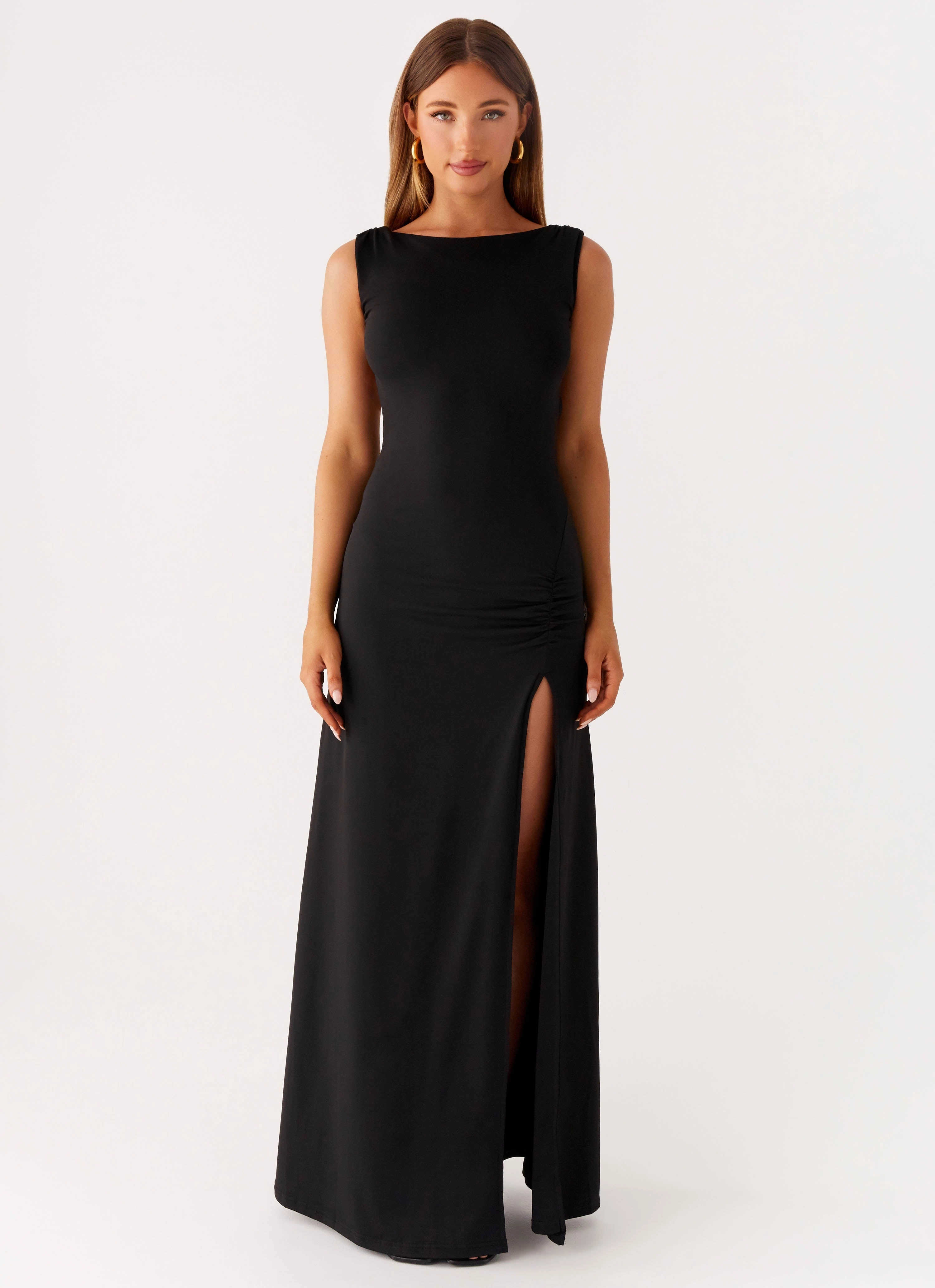 Phianne Maxi Dress - Black Elegant Comfort Perfect Wear