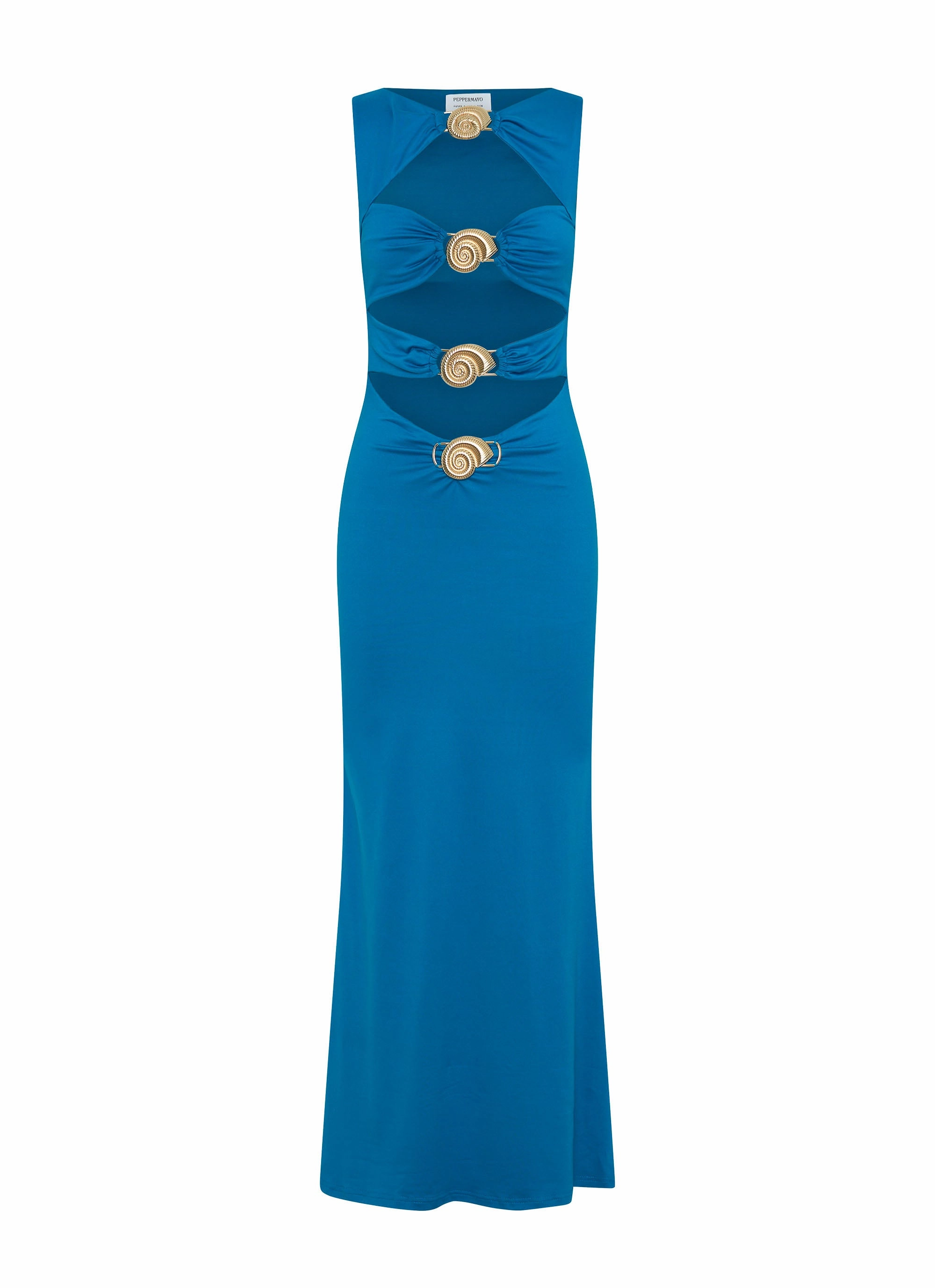 Trendy Vibe Kind Glow Lagoon Cut Out Maxi Dress - Royal Blue