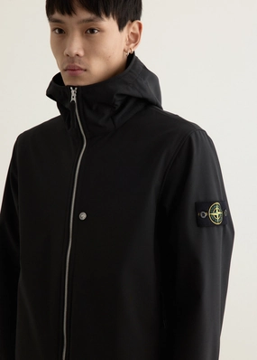 Light Soft Shell Hooded Jacket Taped Seam Construction Snag Free Fabric