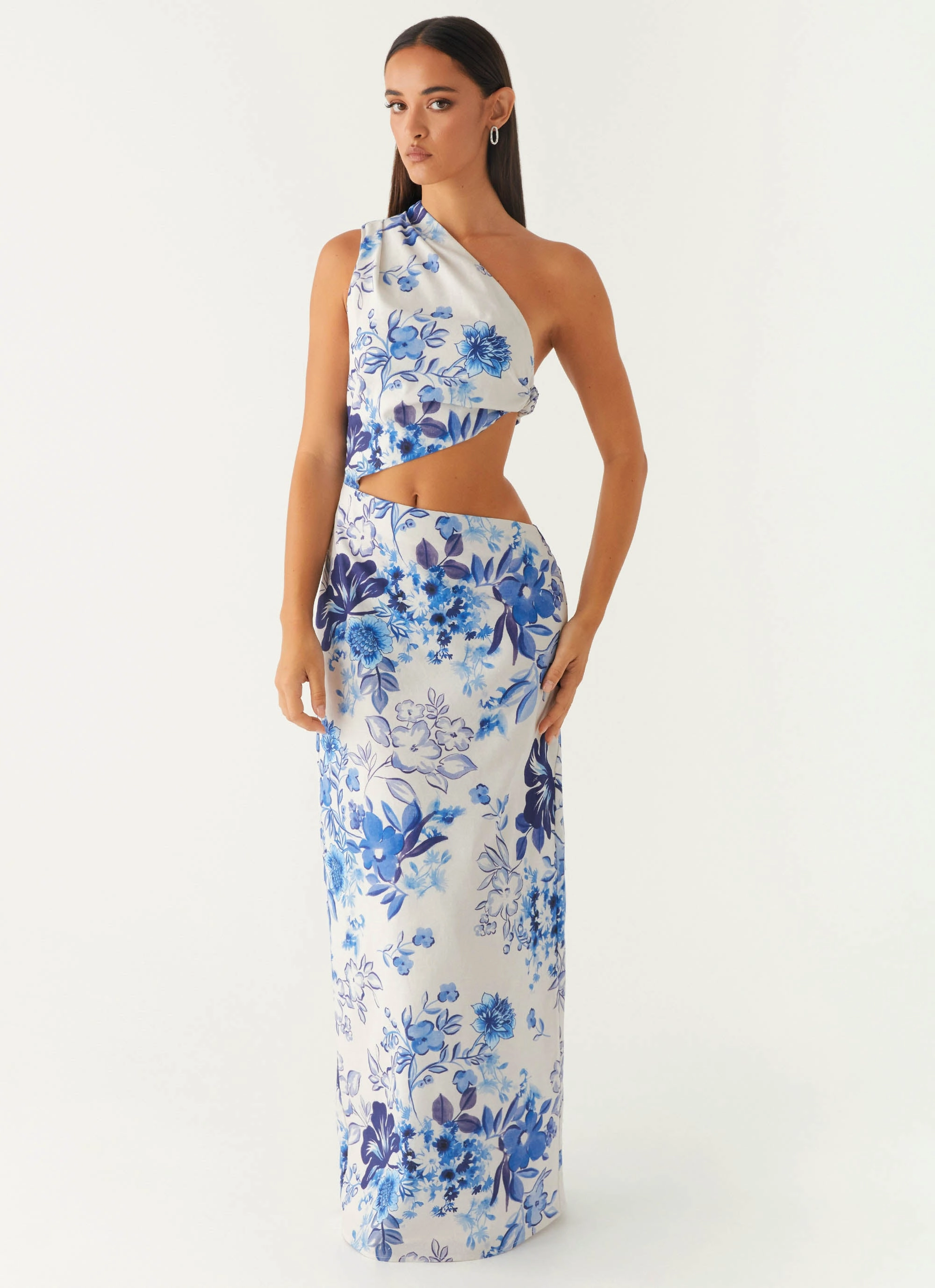 Art Soul All Summer Long Maxi Dress - Serene Sky Floral