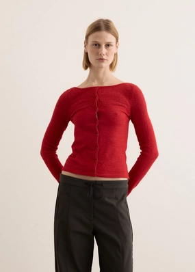 The Claudine Knit Biodegradable Fiber Textured Surface