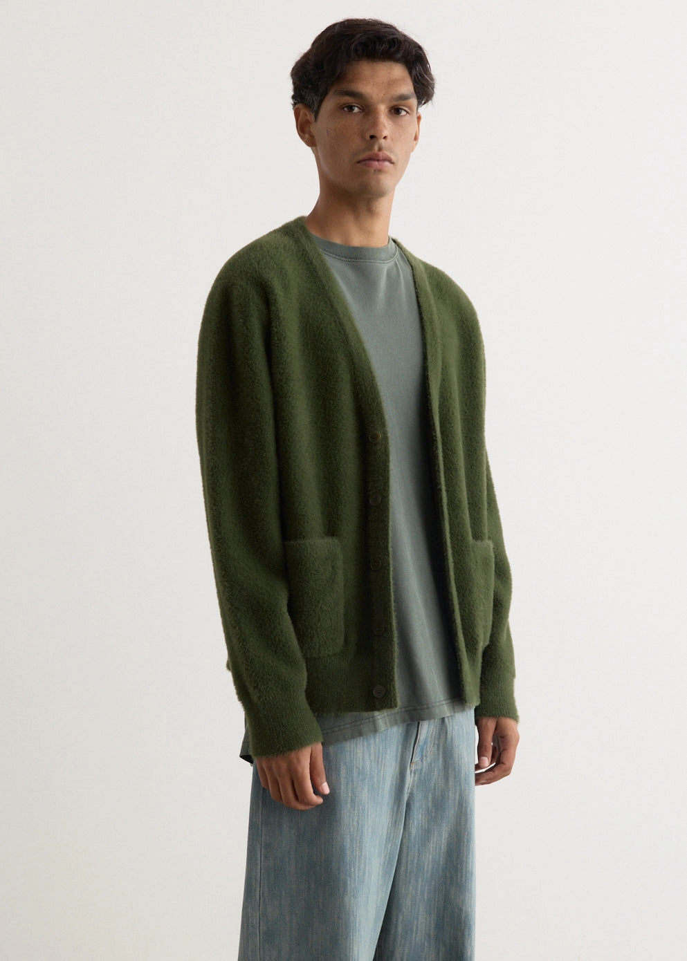 Garment Dye Process Alvin Pocket Cardigan