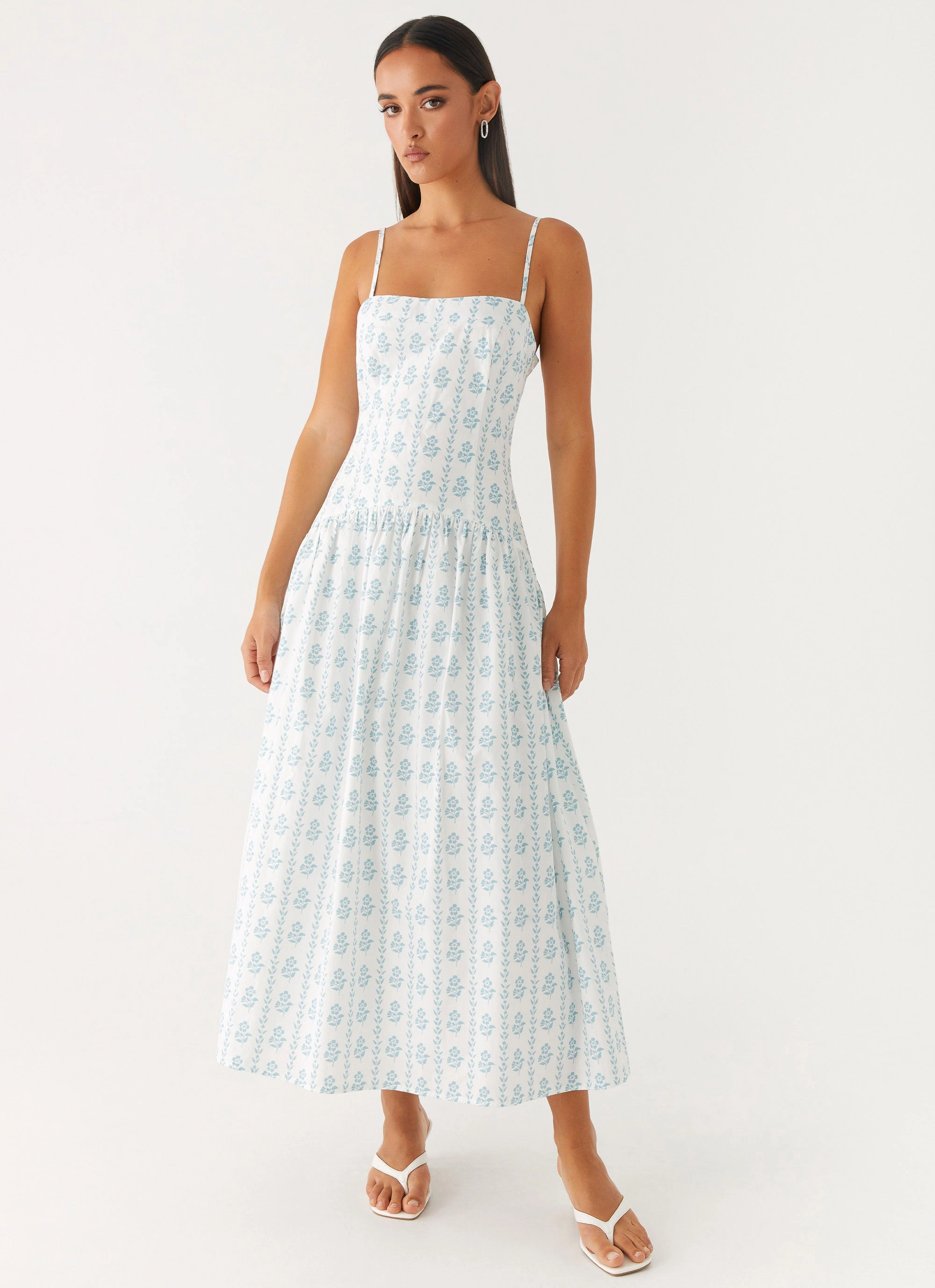 Amelie Midi Dress - Sweet Daydream Print Classic knee-length dress Flattering Shape