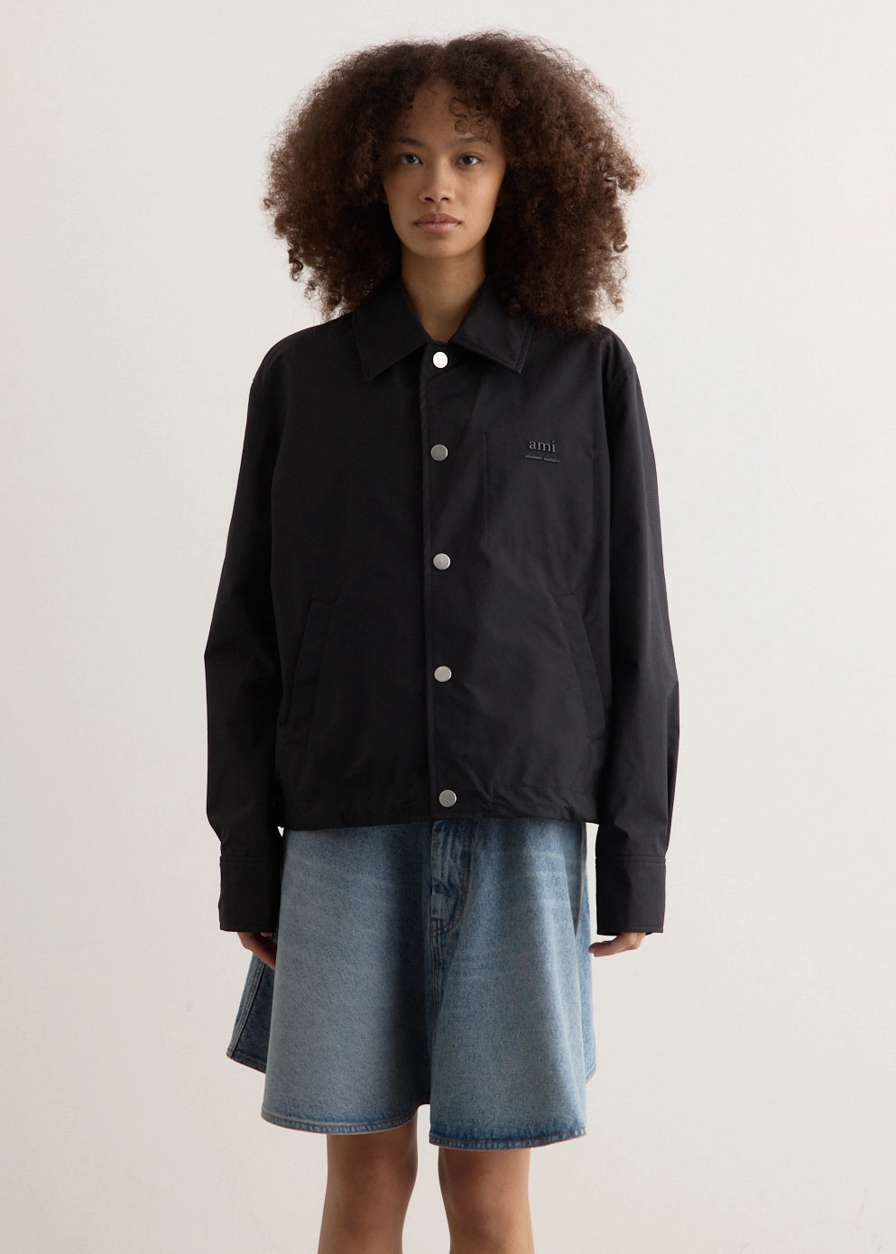 Adjustable Hem Lock System anti static coating Ami Buttoned Jacket