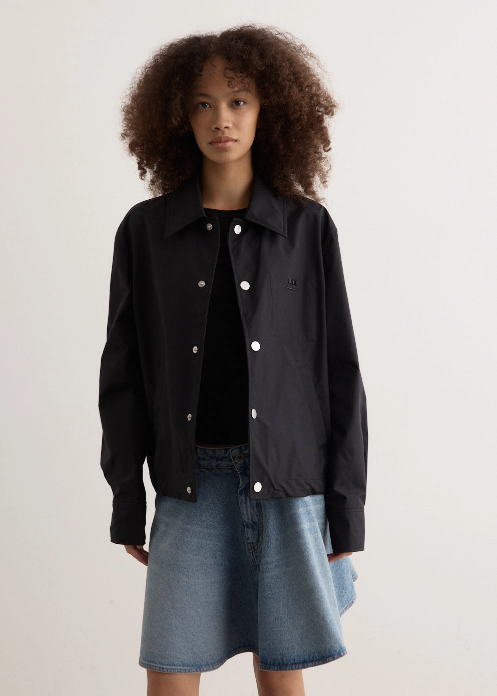 Soft Comfort Design WeatherproofCoating Ami Buttoned Jacket