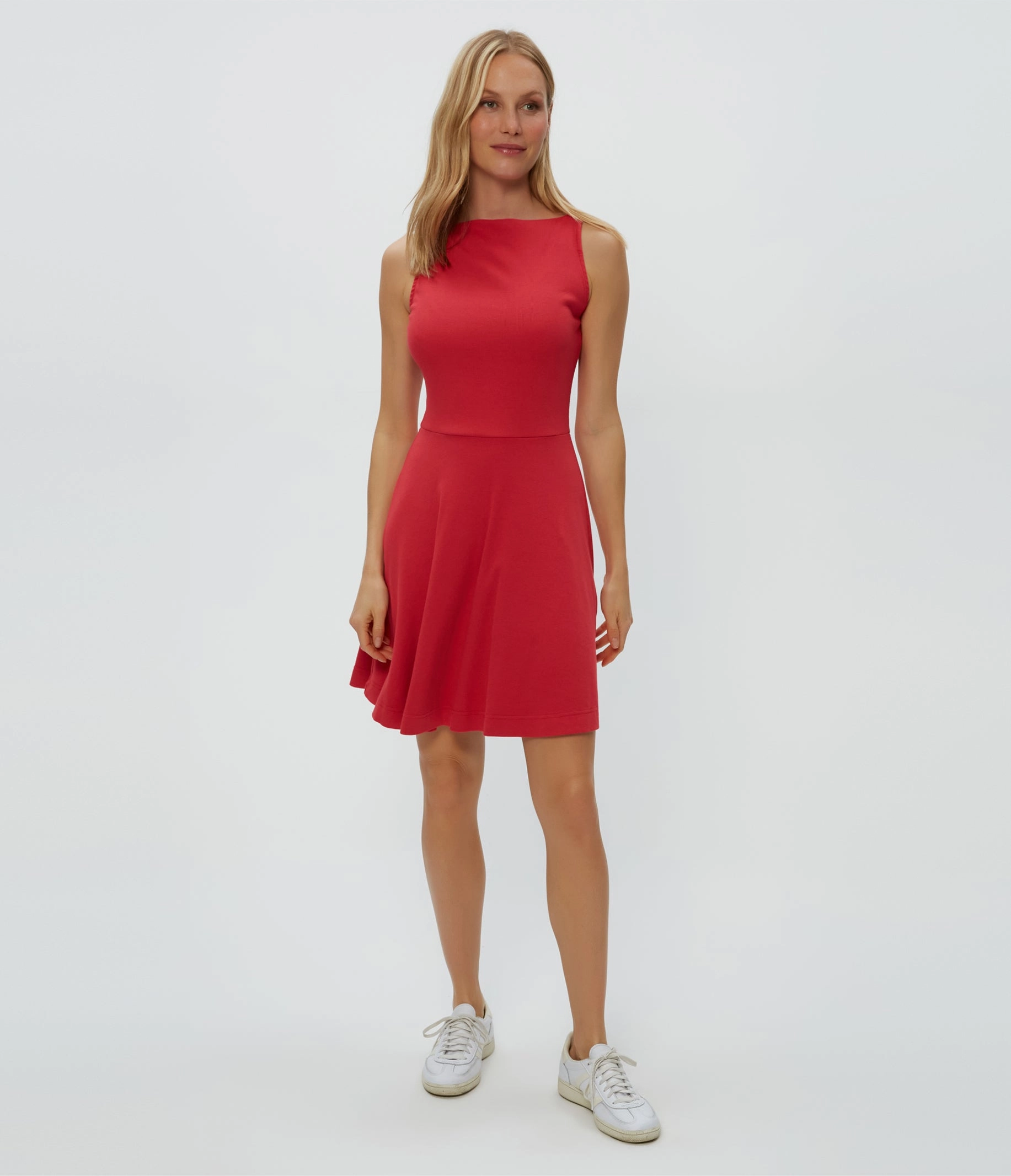 ANDY ULTRA RIB MINI SKATER DRESS BreathableLining