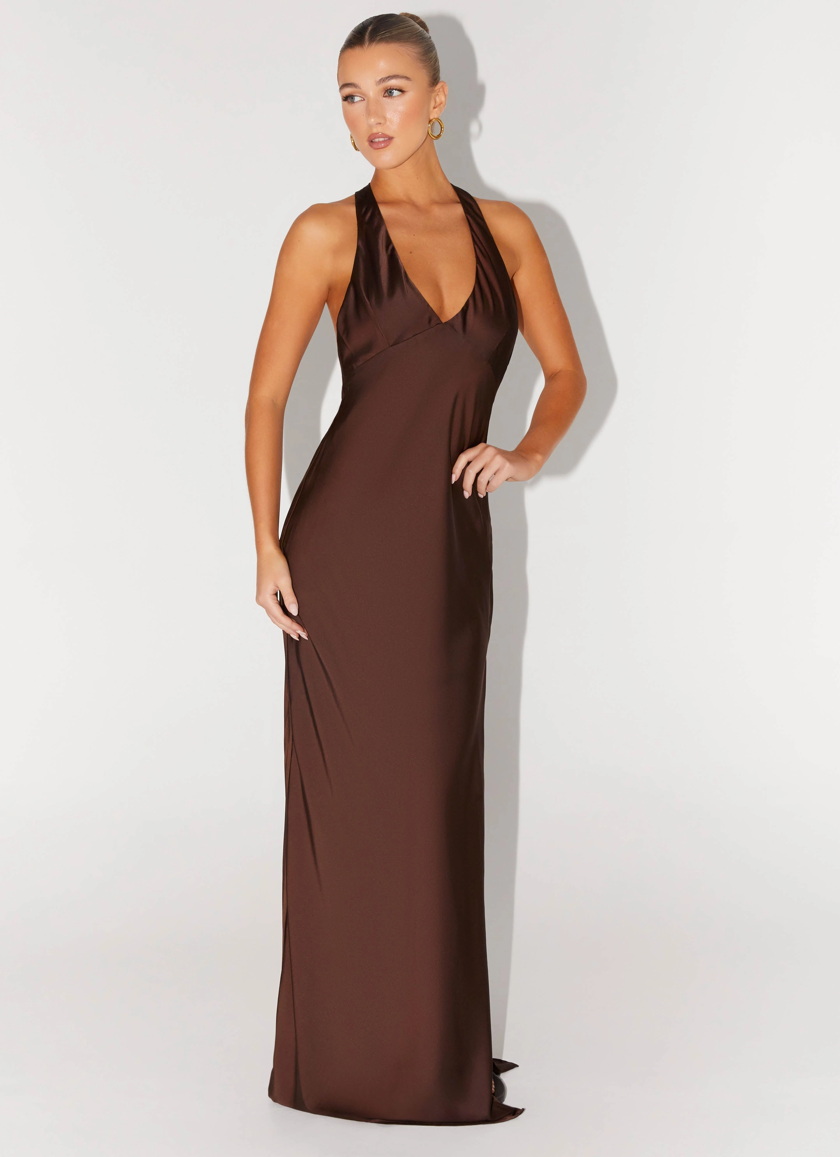 Polished Details Classic Movement Angie Maxi Dress - Chocolate