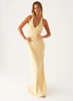 Angie Maxi Dress - Yellow Fresh Appeal