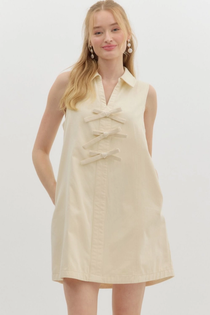 Annabelle Bow Front Mini Dress Sophisticated Fit