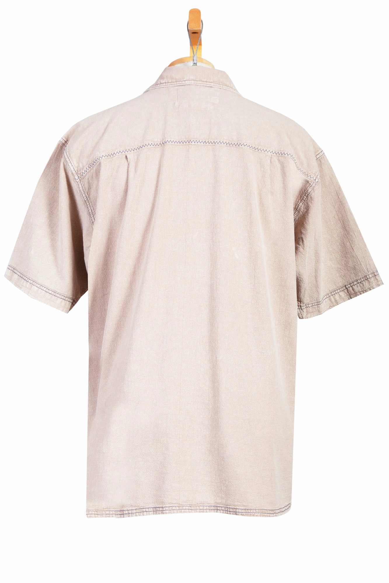 Winter Comfort Scully Mens Stone 100% Cotton Traveler S/S Shirt