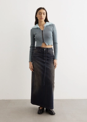 Lace-Up Knit Cardigan EcoConscious Production