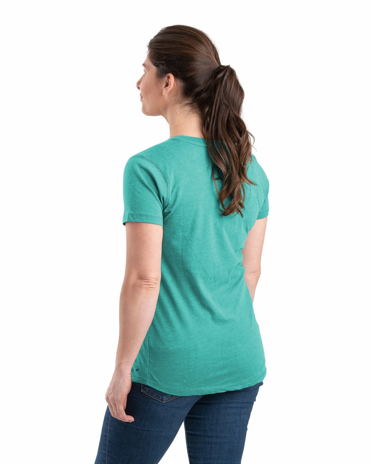 Breathable mesh Spring Break Berne Aqua Cotton Blend Ladies Lightweight Performance V-Neck S/S