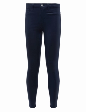 Total Comfort L'AGENCE Margot High Rise Coated Jeans In Navy Coated