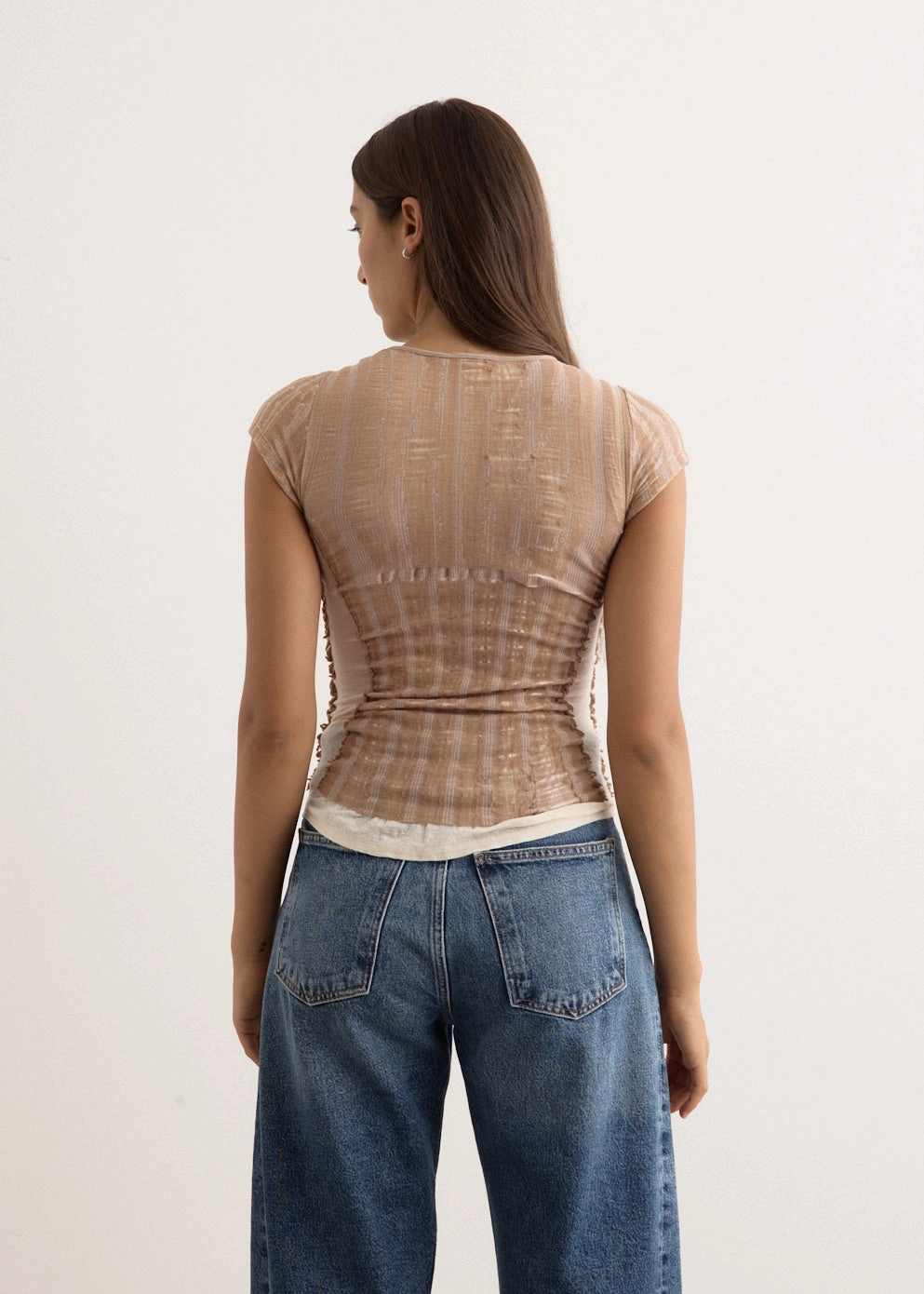 Multipanel Construction FineGauge Knit Calai Top