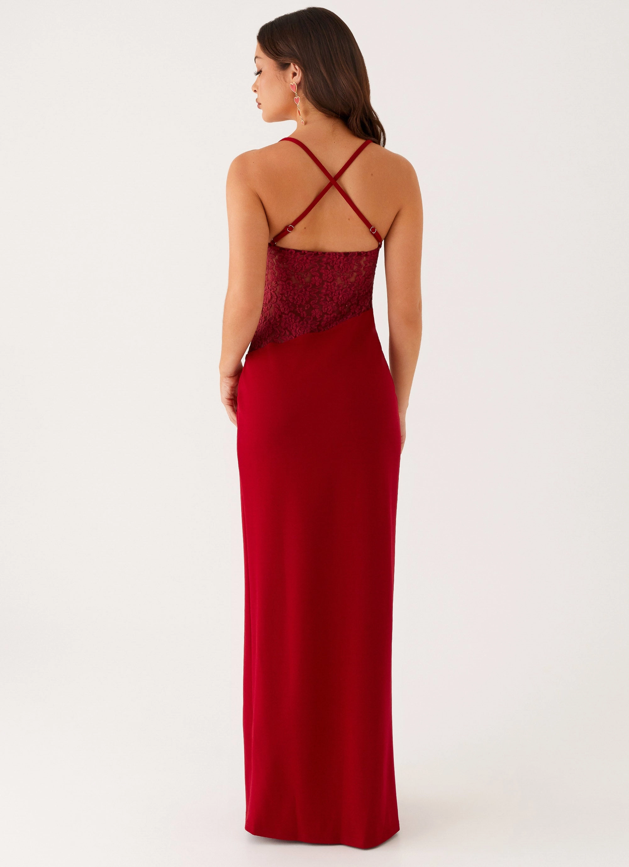 Heartbreaker Maxi Dress - Deep Red Perfect Cut