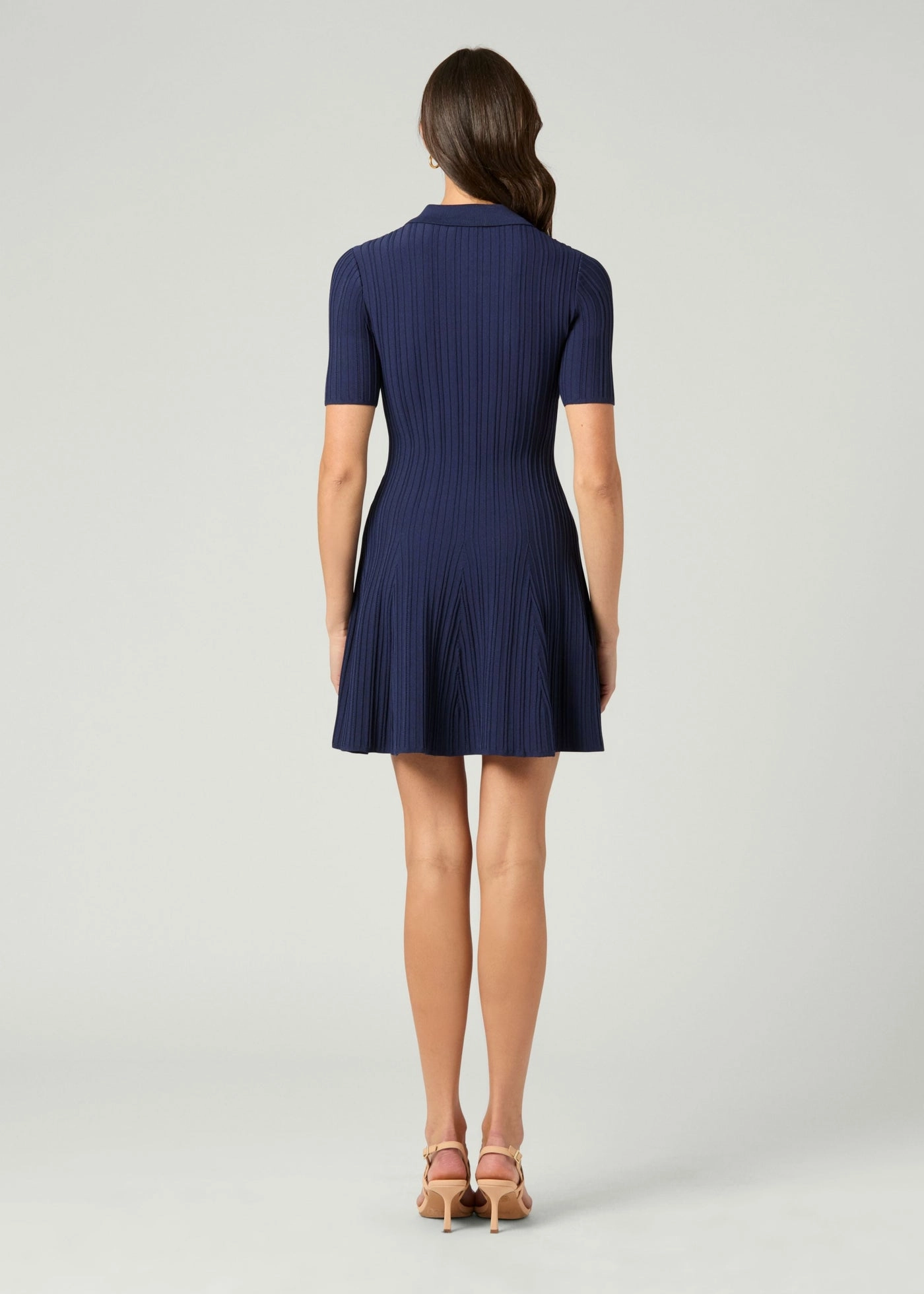 French Vibe Antonia Knit Dress in Navy