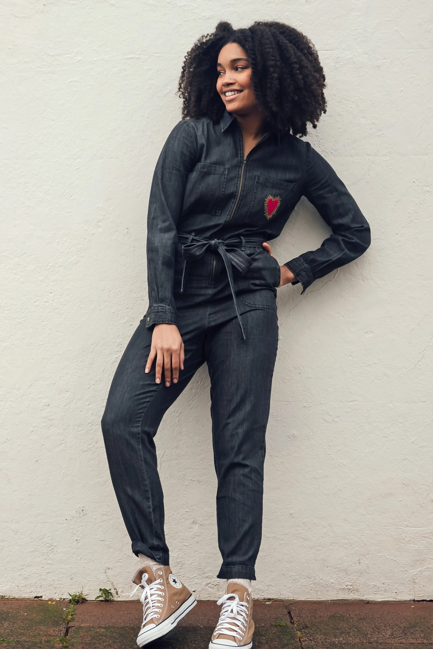 Stylish Layer Daily Comfort Anwen Boilersuit in Heart Explosion