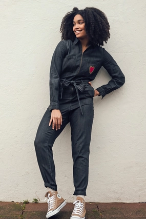 Stylish Layer Daily Comfort Anwen Boilersuit in Heart Explosion