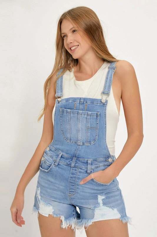 Fit Ready CONNIE FRONT DISTRESSED SHORTALL S-XL