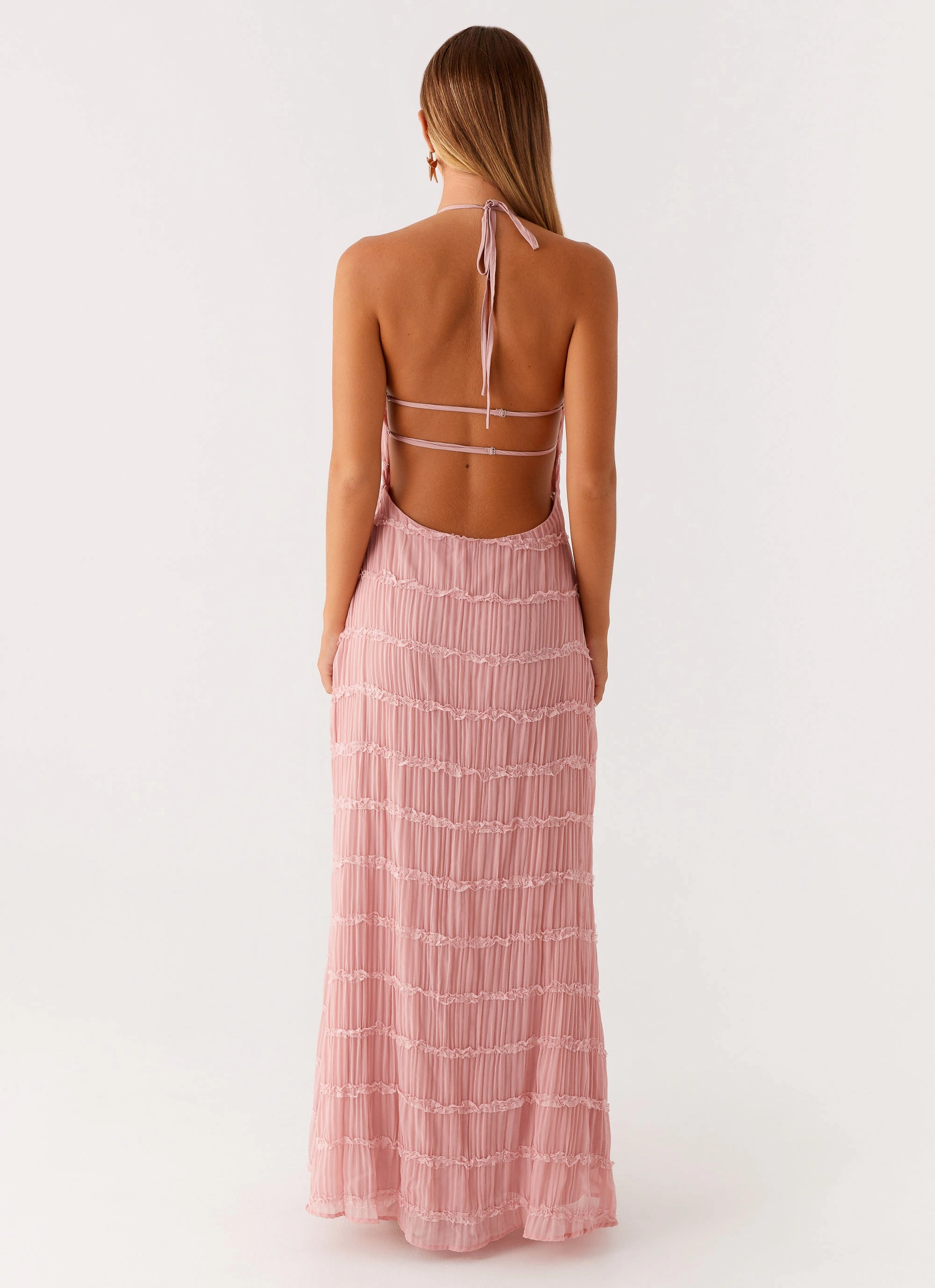 Aullie Maxi Dress - Pink Cool Finish