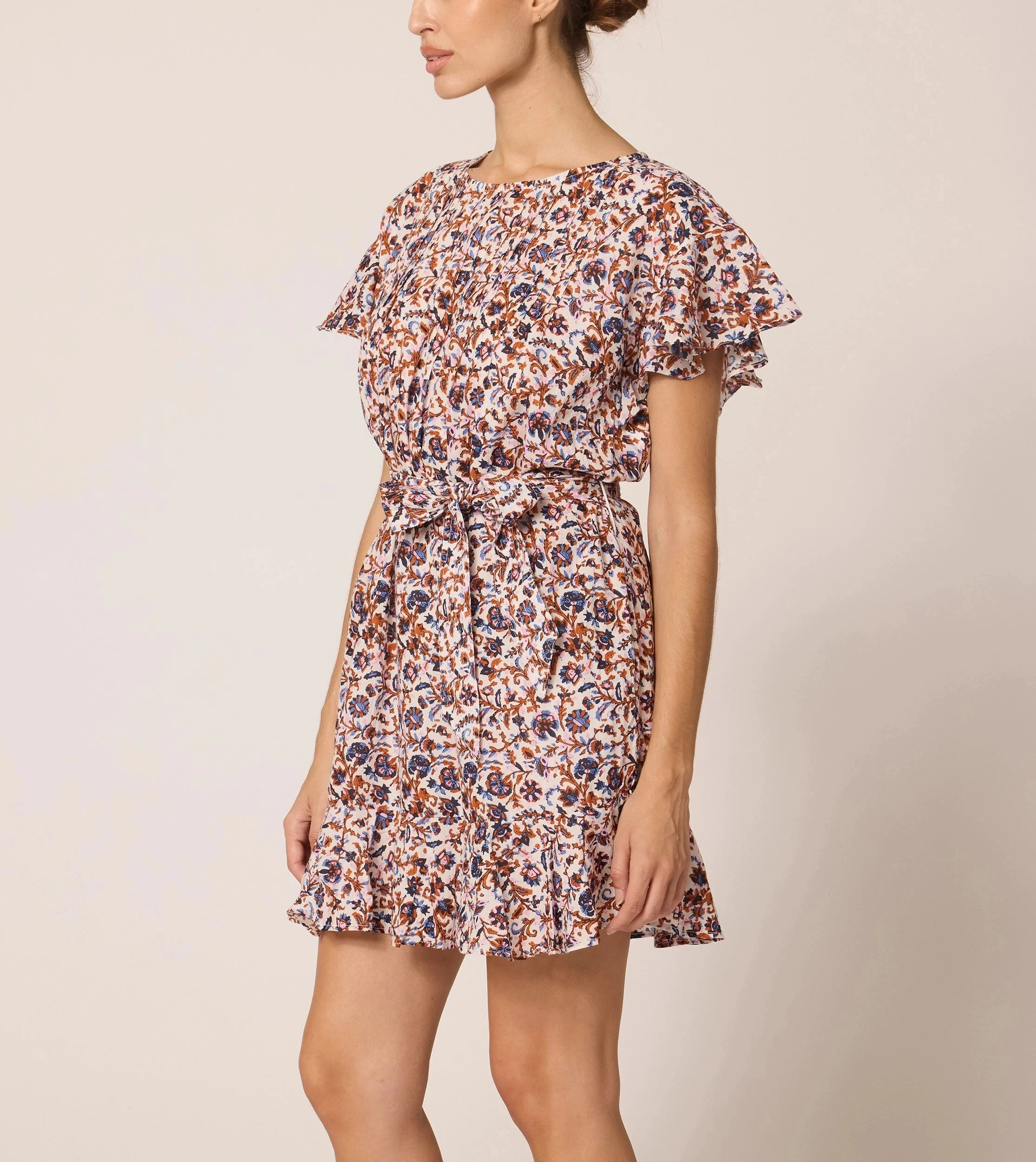 Lightweight Comfort Romantic-Detail Aurora Mini Dress | Bellucci