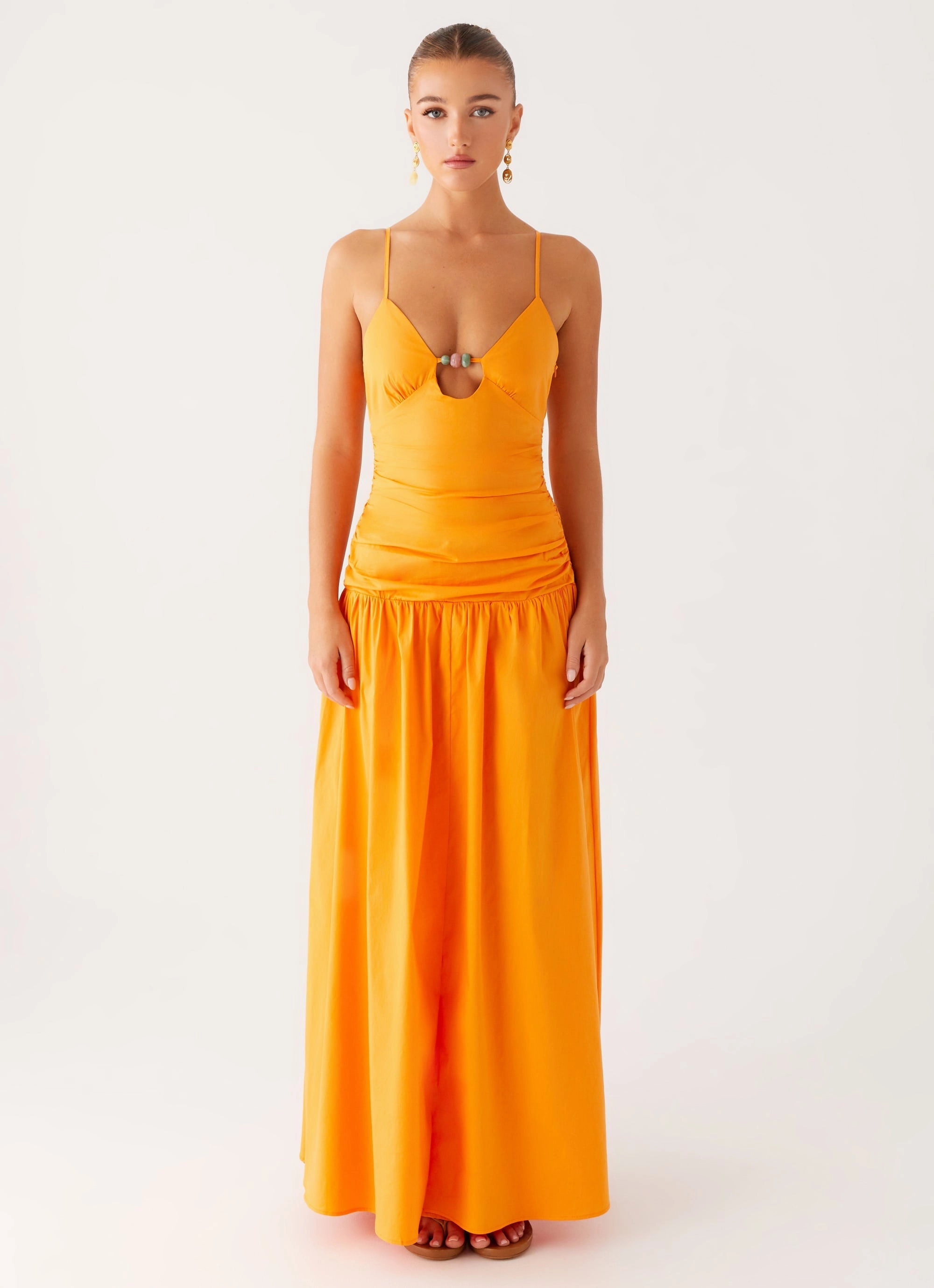 Avani Maxi Dress - Orange Pure Tone