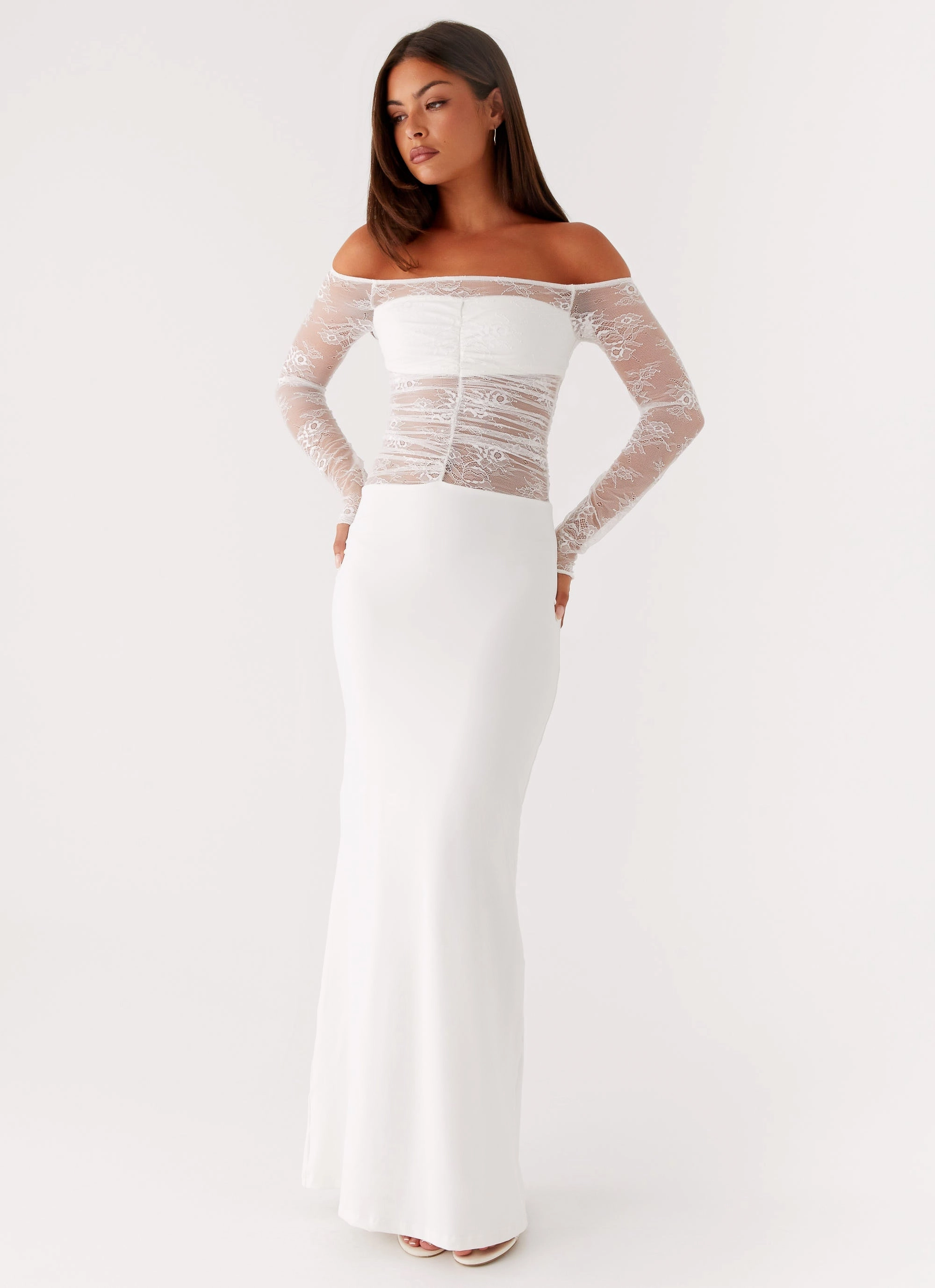 Formal Style Avi Maxi Dress - White