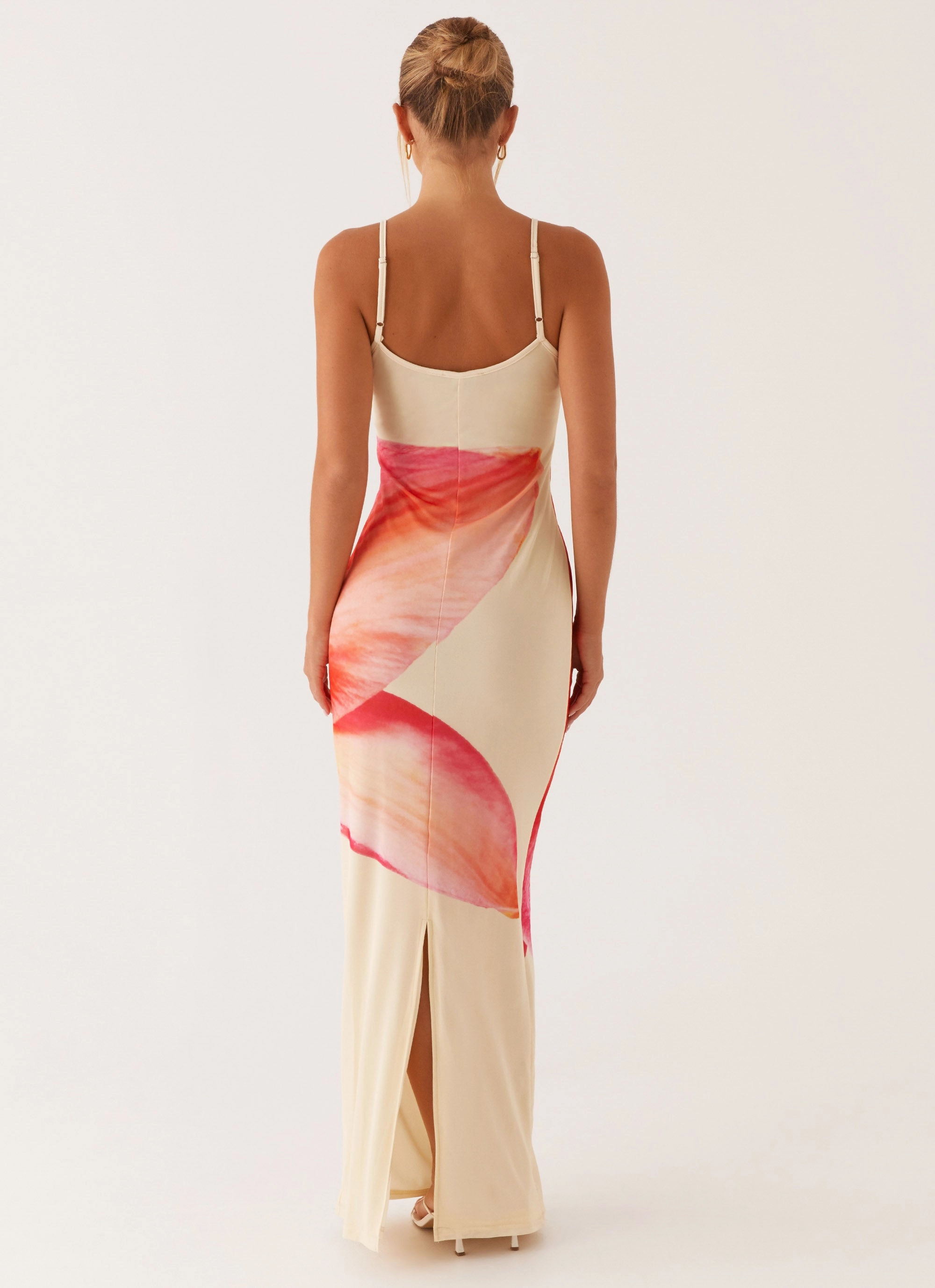 Stylish Appearance Timeless Style Bad News Mesh Maxi Dress - Yellow Floral