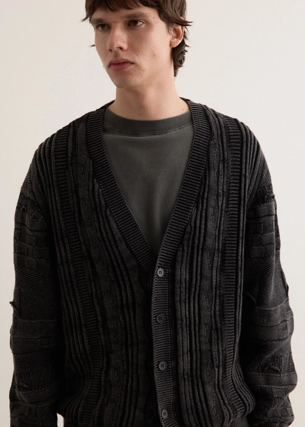 Shutter Rope Cardigan Thermal Insulation