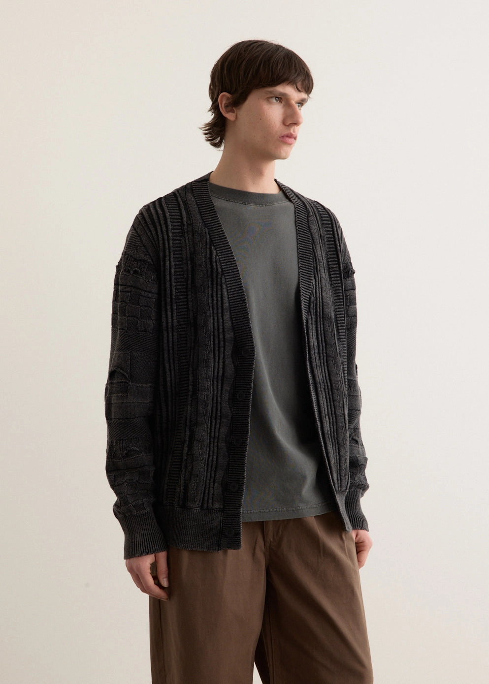 Shutter Rope Cardigan Oversized style