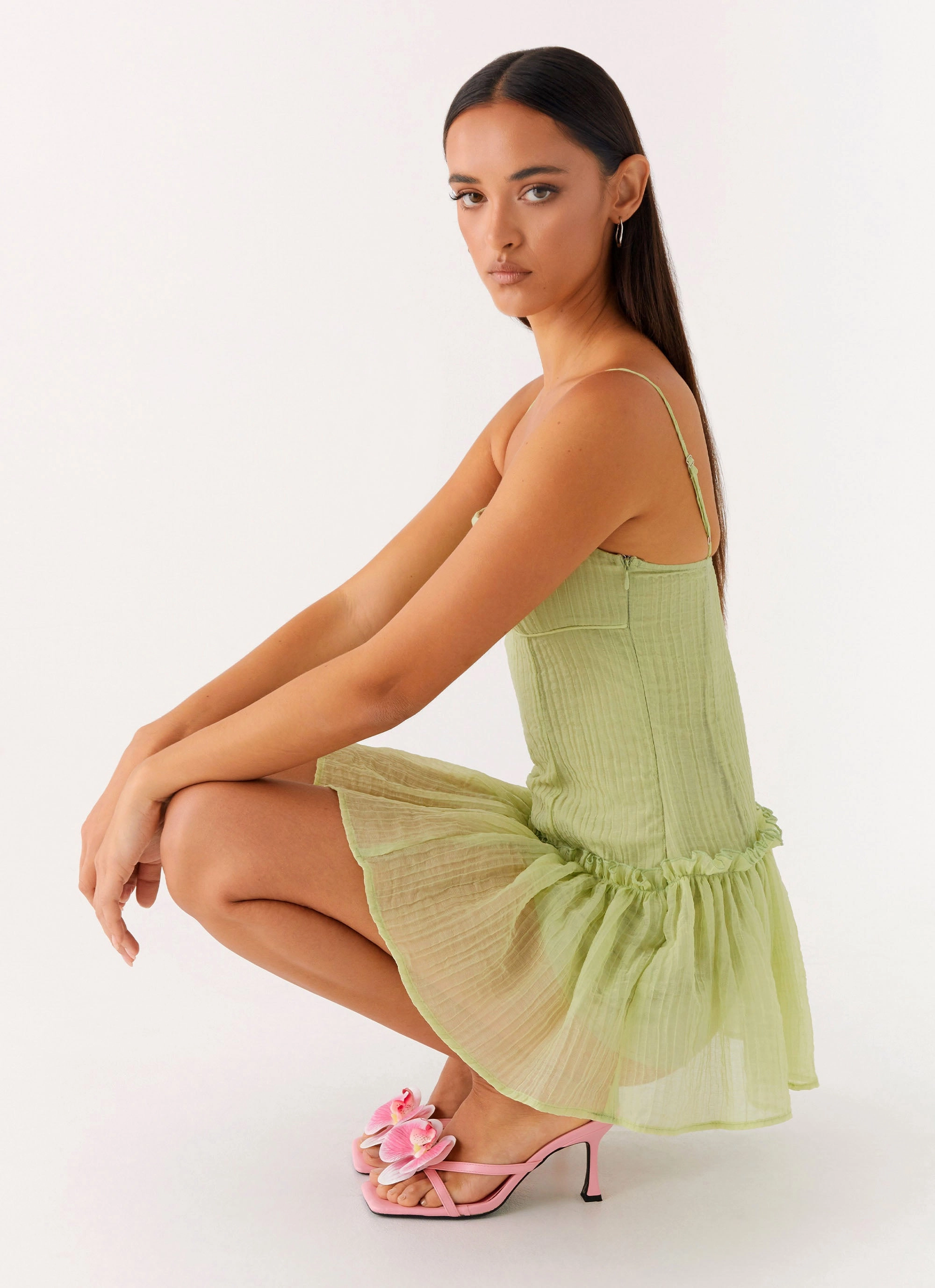 Emerging-Brand Bambini Mini Dress - Green