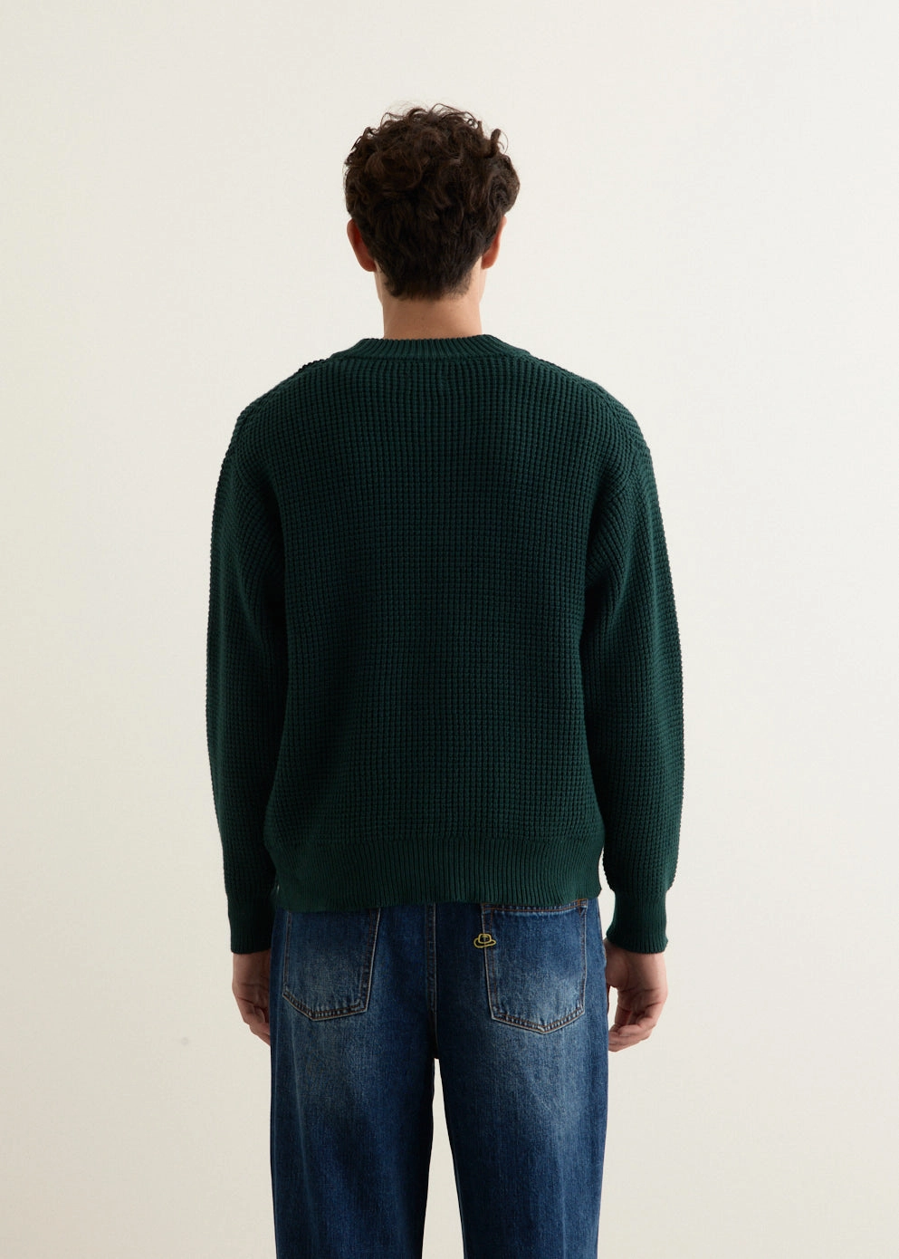 MultiPly Yarn Construction Butter Soft Yarn Michael Plaited Waffle Cardigan